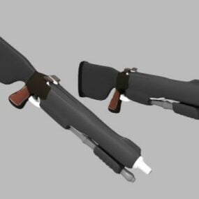 Fusil de chasse de dessin animé modèle 3D