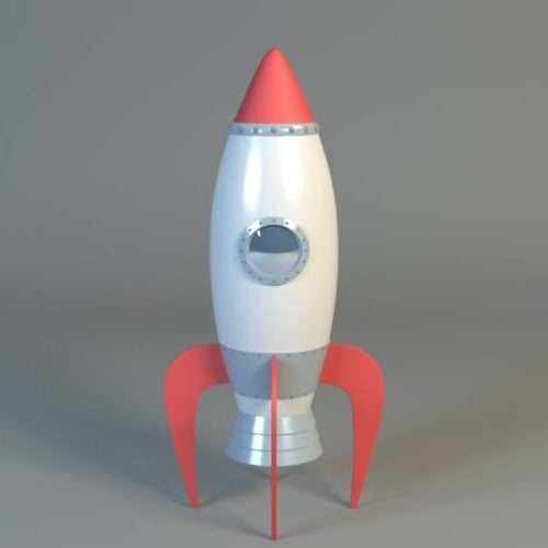 Kid Toy Cartoon Rocket