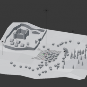 Castle Arkkitehtuuri 3D-malli