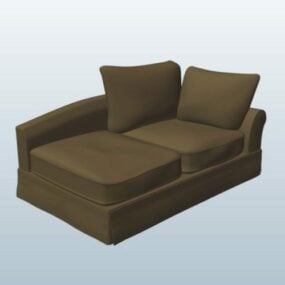 Casual Chaise Lounge Chair 3d model