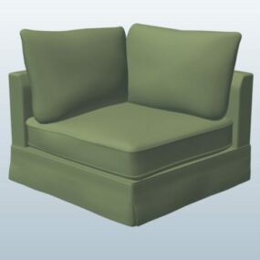 休闲组合转角沙发3d模型