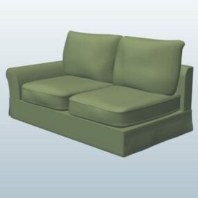 Casual Sectional Loveseat Sofa 3d model