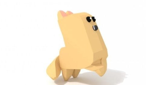 Personagem de desenho animado de gato Rigged