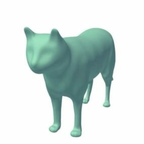 Cat Lowpoly Animal 3d model