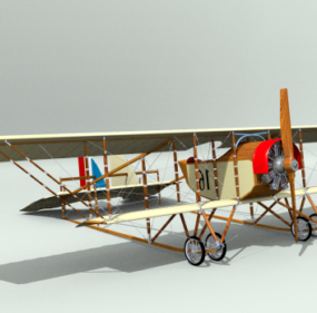 Caudron复古飞机3d模型