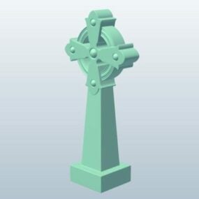Křížový náhrobek 3D model