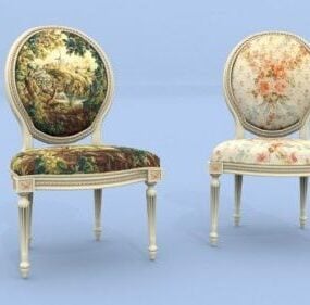 椅子路易十六经典家具3d模型