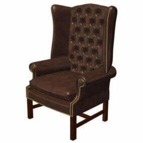 Chesterfield Wing Chair 3d model