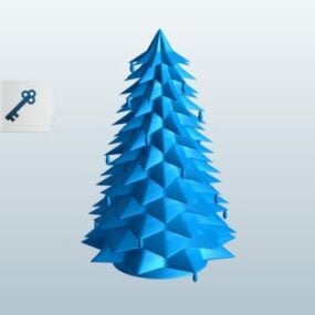 Křišťálová socha vánočního stromu 3D model