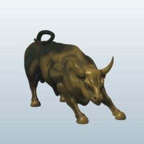 Bull Statue Of Wall Street 3d model