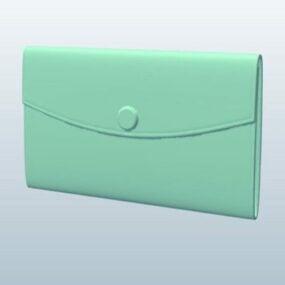 Portefeuille simple pour femme modèle 3D