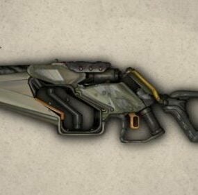 Scar-x Sci-fi Gun Design 3d model