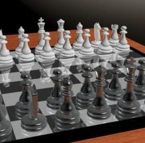 Low Poly Chess Game 3d model