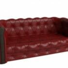 Leather Chesterfield Sofa V1