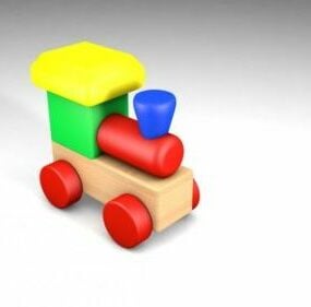 子供のおもちゃの機関車3Dモデル