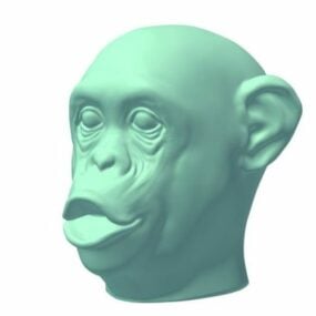 Şempanze Kafası V1 3d modeli
