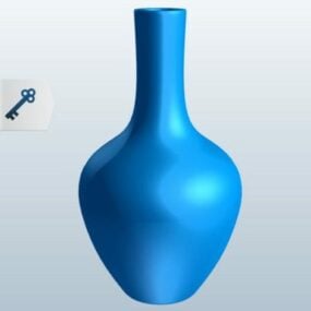 Porcelain Bottle Vase 3d model