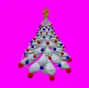 Vánoční strom dekorativní 3d model