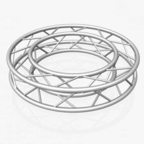 Cirkel Vierkant Truss 3D-model