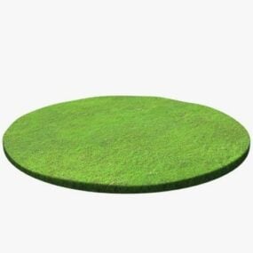Circular Grass Piece 3d model