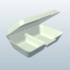 Food Clamshell Box 3d-model