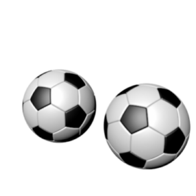 Piłka nożna czarno-biała Model 3D