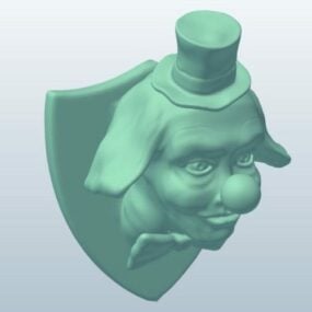 Clown Head Mount 3d model
