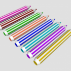 Farverige blyanter