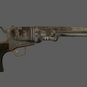 Colt Gun Army Weapon 1860 3d model