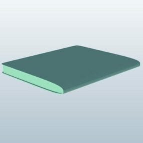 Složení Notebook Lowpoly 3D model