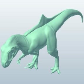 דגם תלת מימד של דינוזאור בעלי חיים מעורער