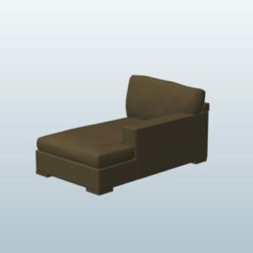 Chaise longue sectionnelle contemporaine modèle 3D