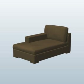 Contemporary Sectional Chaise Furniture 3d model