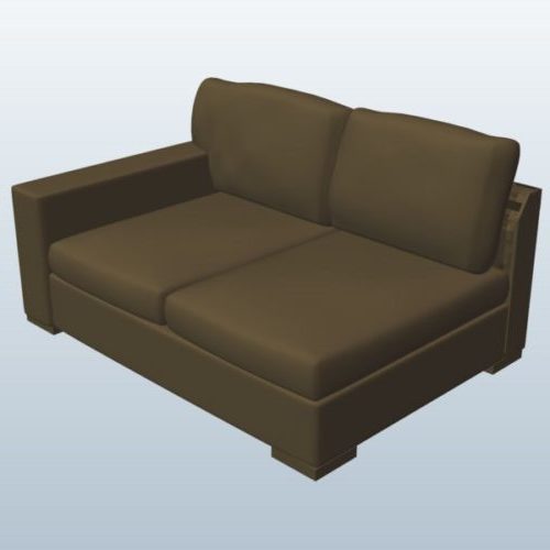 Contemporary Sectional Loveseat Sofa