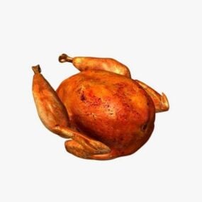 Cooked Turkey Food 3d model