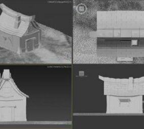 네이티브 헛 하우스 3d 모델