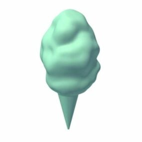 Cotton Candy Food 3d model