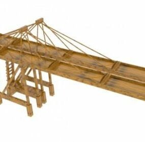 Model 3D Desain Crane Konstruksi