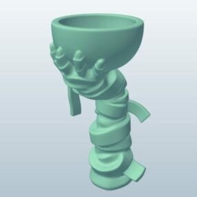 Creature Mummy Hand With Bowl 3d-modell