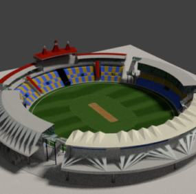 Sport Cricket Stadium 3d model