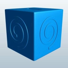 Cube De Boîte modèle 3D