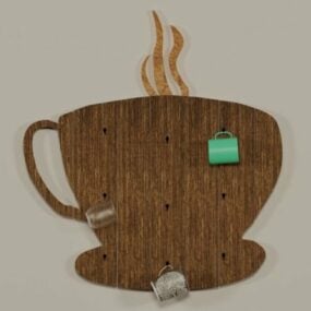 Wooden Cup Holders 3d model