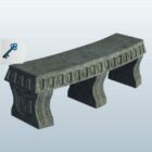 Curved Bench Stone Material