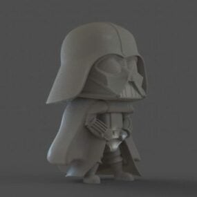 Darth Vader Cartoon Character 3d model