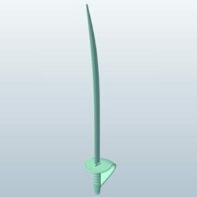 弯刀剑3d模型