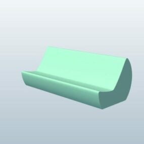 Model 3D ławki parkowej Cylinder