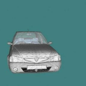Dacia Solenza Rusty Car 3d-model
