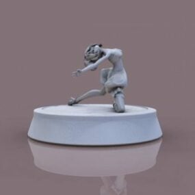 Figure dansante Girl Present modèle 3D