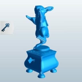 مدل سه بعدی مجسمه خرگوش رقصنده