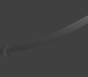 مدل سه بعدی تجهیزات بازی شمشیر ابر سیاه